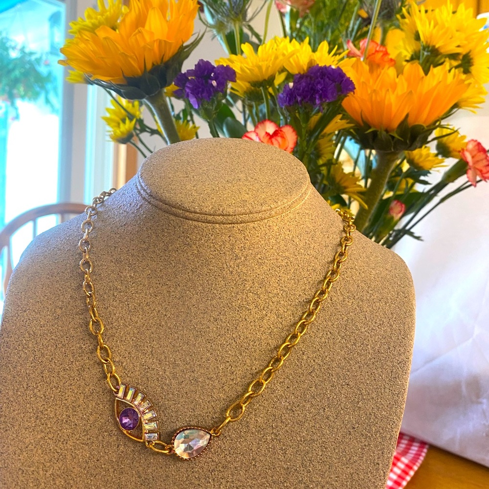 I have an EYE for you. Beautiful and unique eye necklace.
